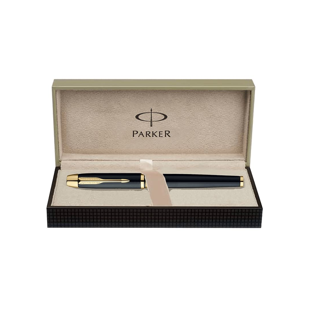 Parker Odyssey Lacque Black Fountain Pen with Gold Trim Medium Nib