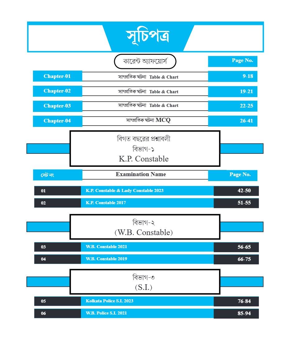 Game changer Police Service Constable & SI Practice Book (Bengali Version) - Retail Maharaj