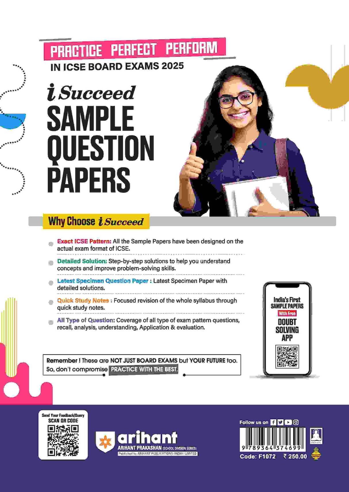 i-Succeed ICSE Physics Class 10th | 15 Sample Question Papers | For ICSE Exams 2025 - Retail Maharaj