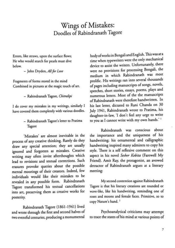 Wings of Mistakes: Doodles of Rabindranath Tagore (English Version)