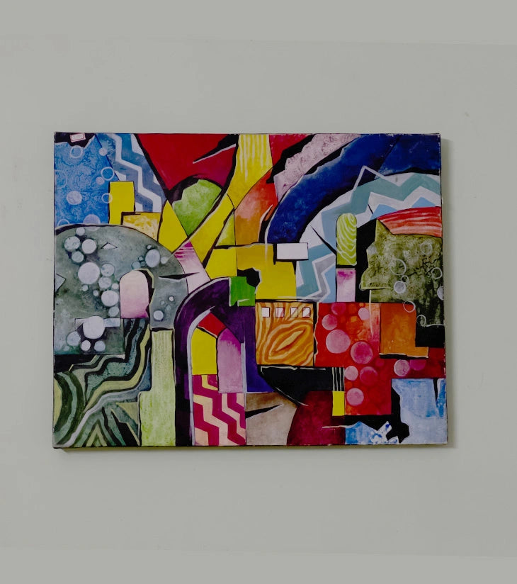 “The Colour of Chaos” – Abstract Canvas by Rani Bhowani - Retail Maharaj