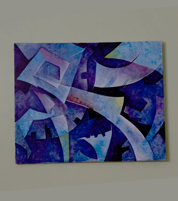 “City of Quiet Storms” – Acrylic Canvas by Rani Bhowani - Retail Maharaj