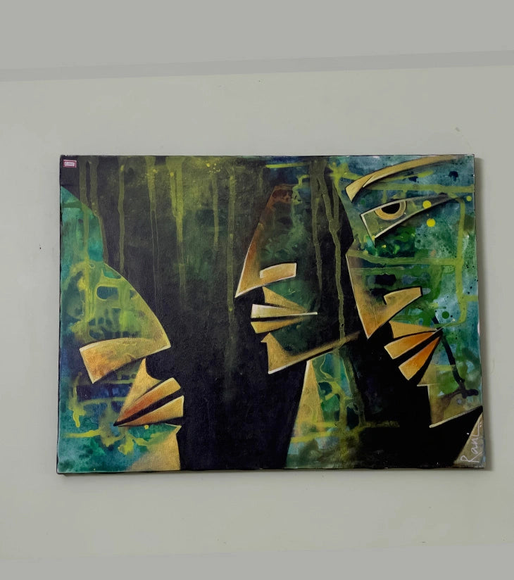 “Gaze Within” – Acrylic Canvas by Rani Bhowani - Retail Maharaj