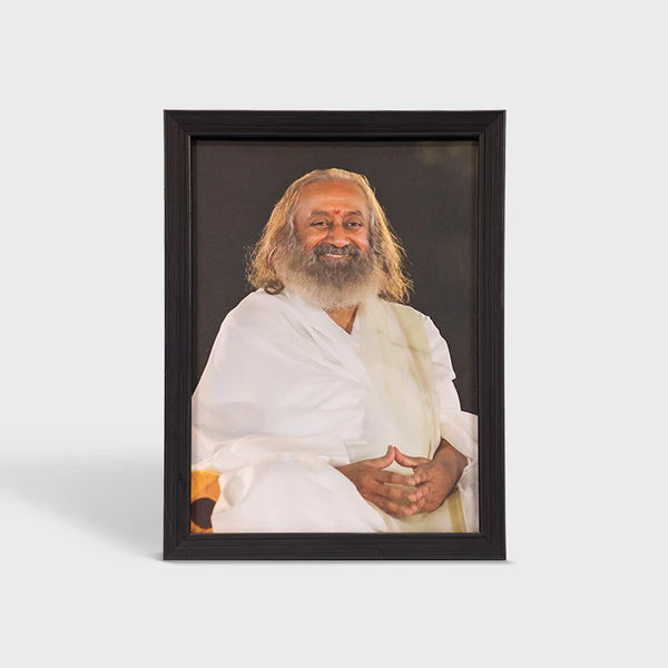 Photo Frame 8 x 11 inch (Sparkle) B | Premium Frame featuring Gurudev Sri Sri Ravi Shankar - Retail Maharaj