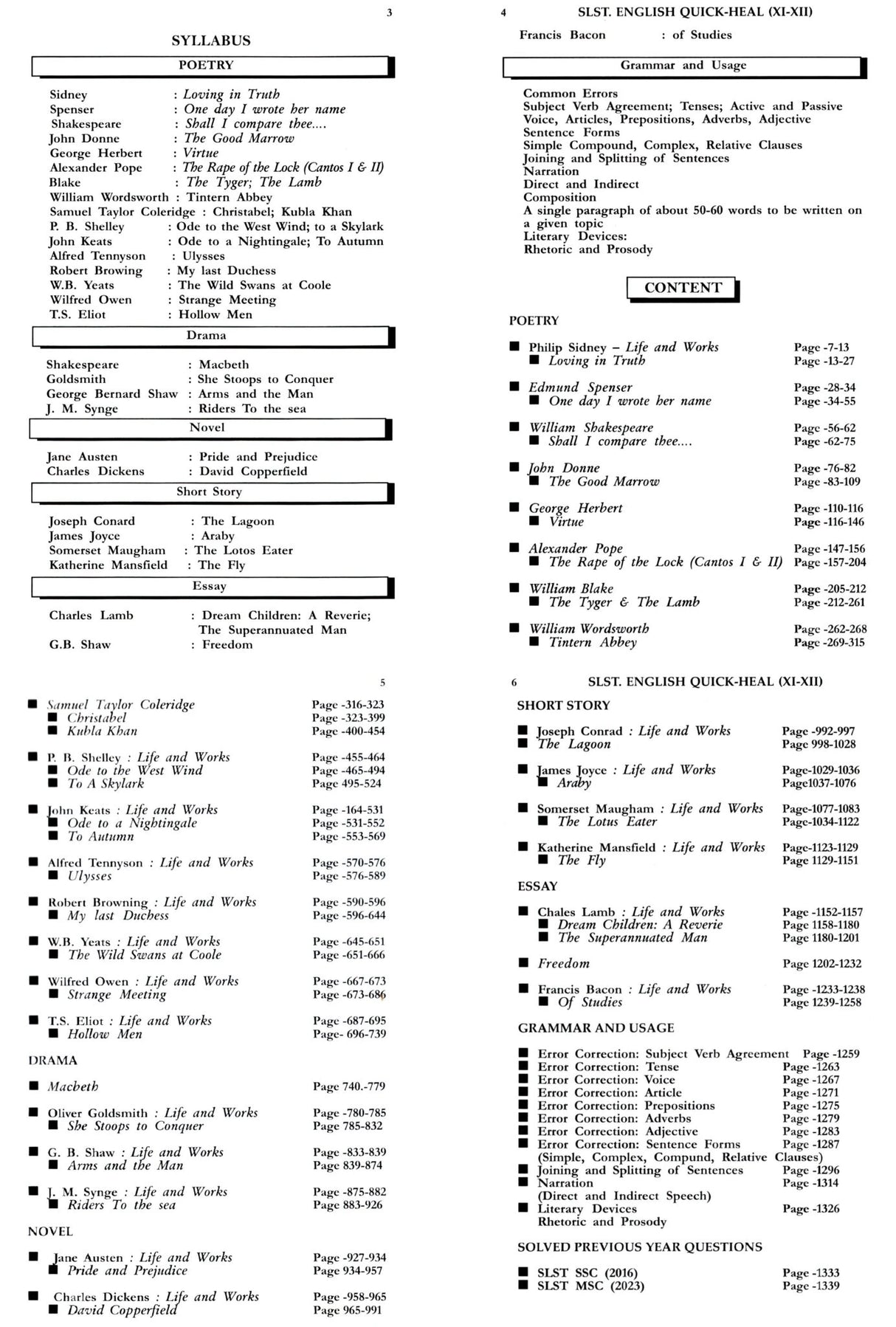 SLST English Quick Heal XI-XII - Retail Maharaj