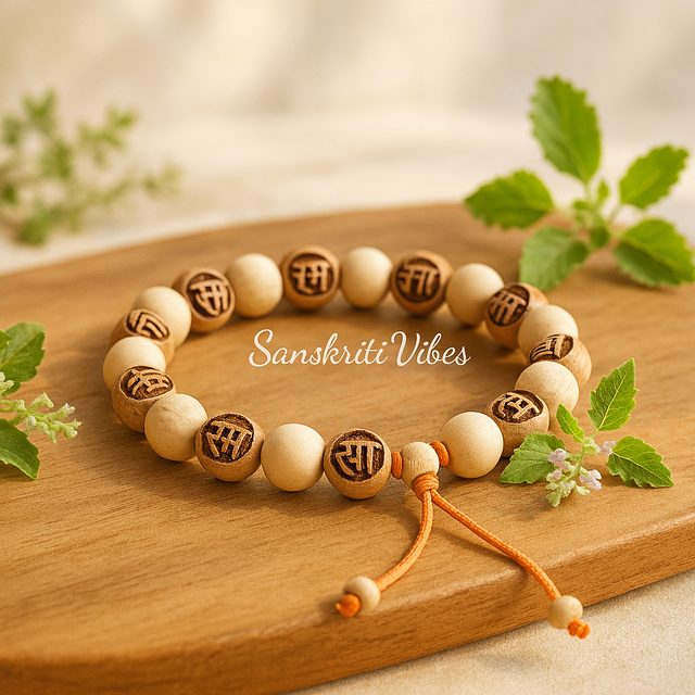 Original Tulsi Handmade Bracelet in Multi Strings – Bow Band Pattern for Spiritual Blessings - Retail Maharaj