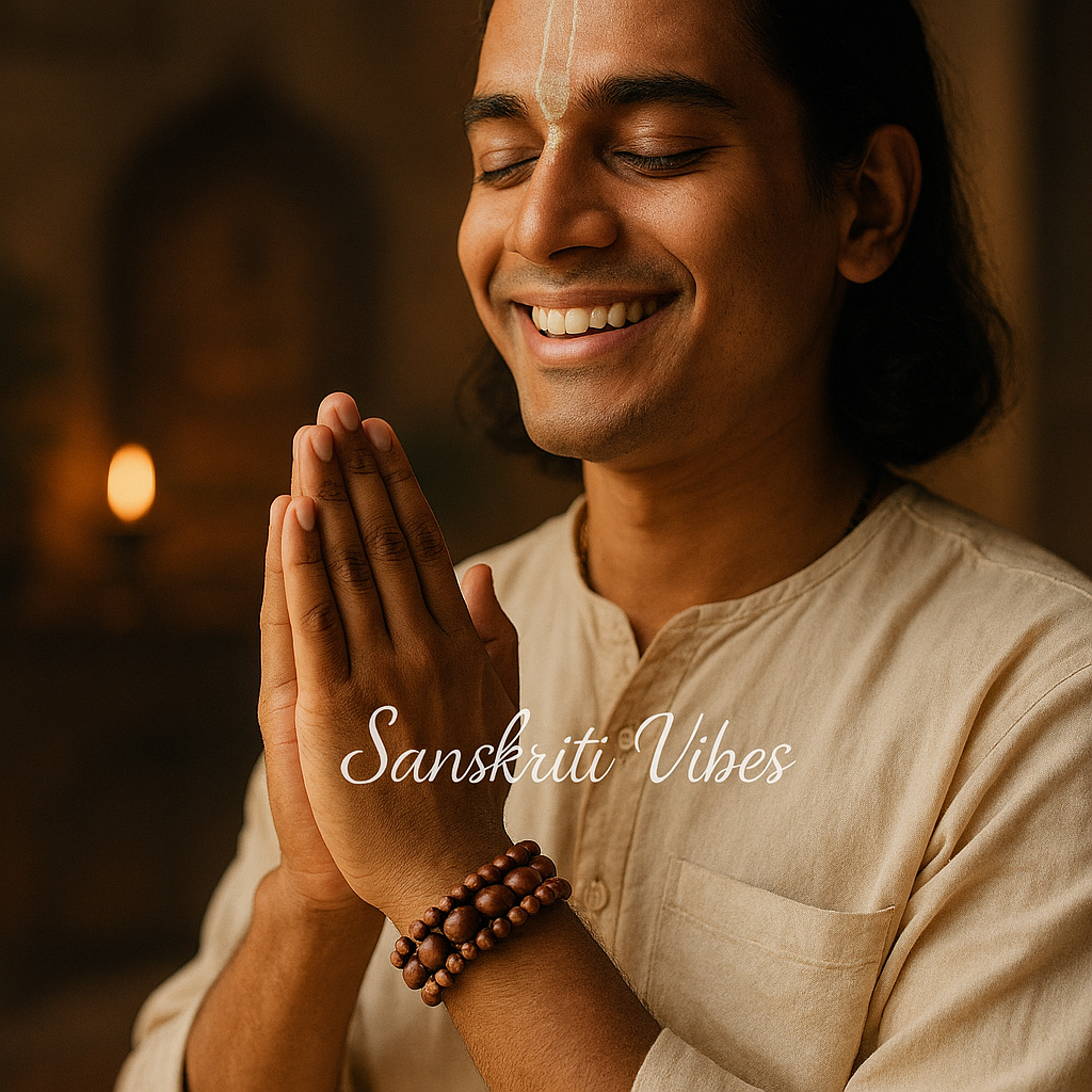 Traditional Chain Design Pure Shyama Tulsi Beads Bracelet – Spiritual Bracelet for Devotees - Retail Maharaj