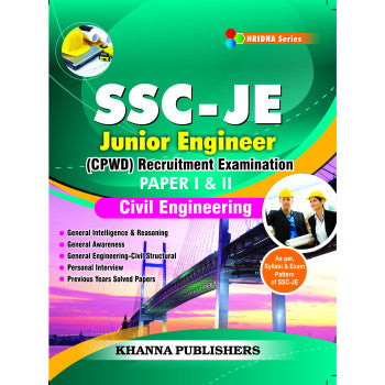 SSC-JE CPWD Recruitment Examination Paper I & II Civil Engineering - Retail Maharaj