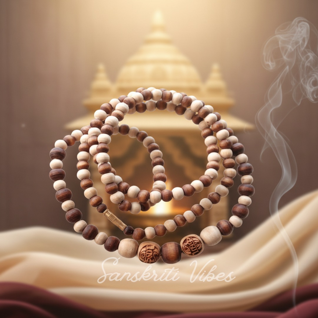 Krishna Naam Kanthi Mala – Two Round Design, Premium Quality - Retail Maharaj