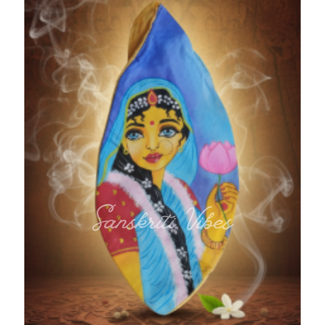 Hand Painted Pyari Ladli Radha Gomukhi / Chant Bag – Premium Cotton Bag for Spiritual Practices - Retail Maharaj