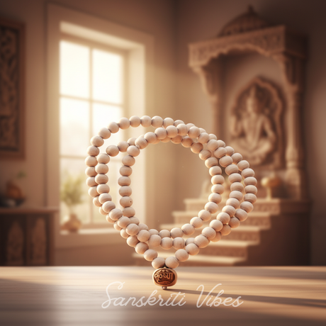 Krishna Naam Tulsi Kanthi Mala – Premium Quality, Handcrafted - Retail Maharaj