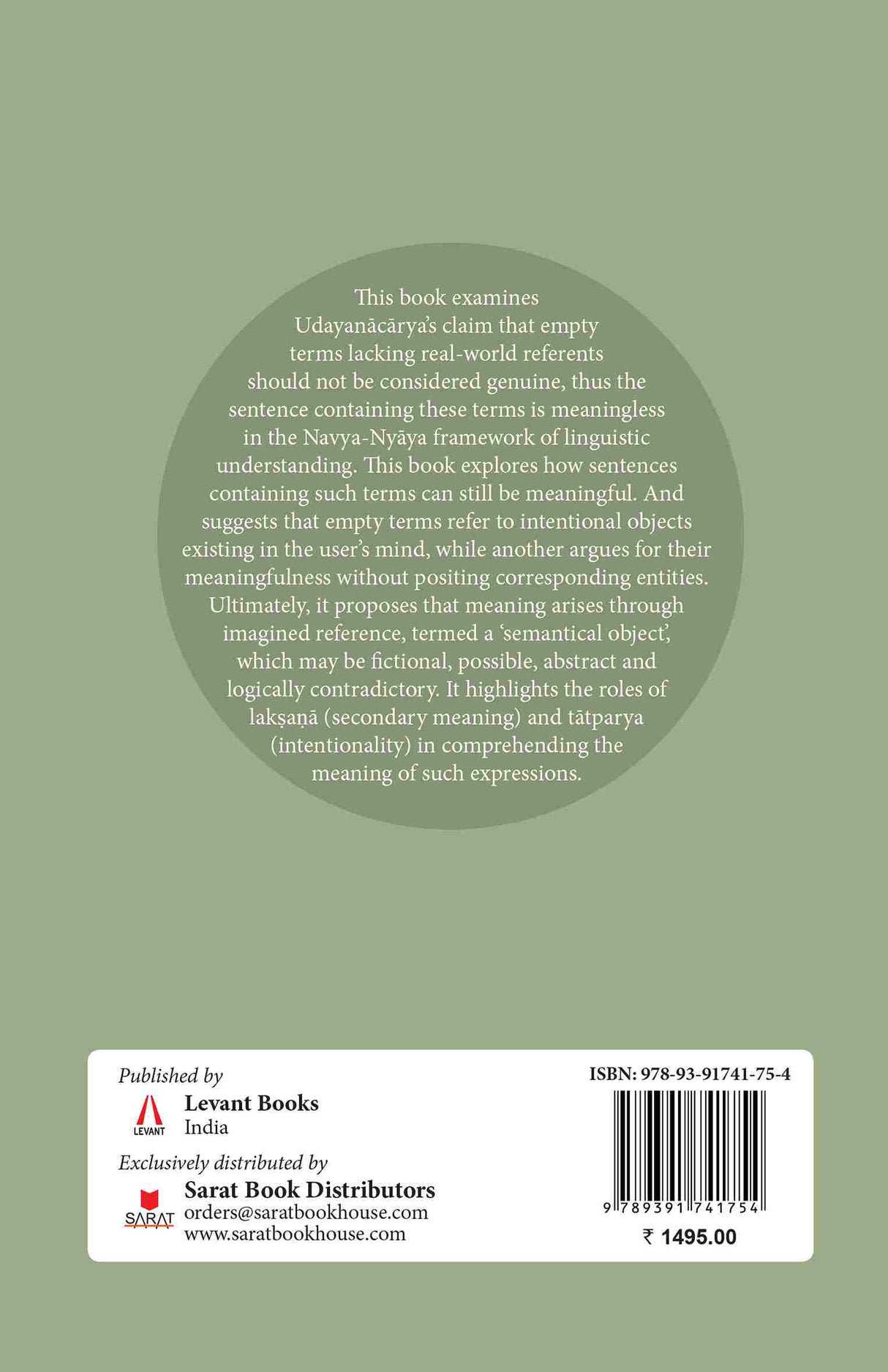 Talking about Non-Existence A Philosophical Analysis of Empty Terms (English Version) - Retail Maharaj