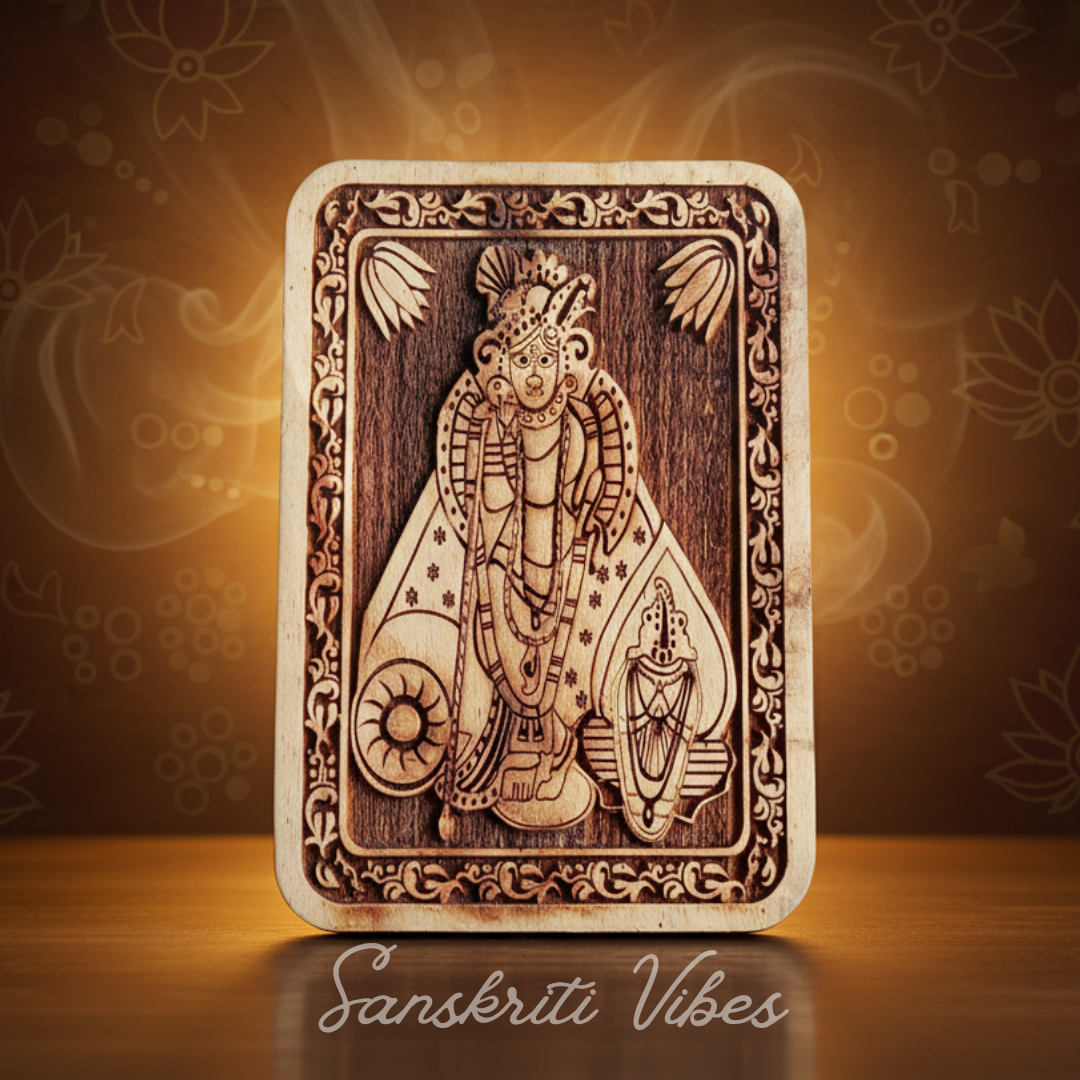 Shri Nath Ji Naam Sewa Neem Wood Idol – Handcrafted Statue for Home Temple