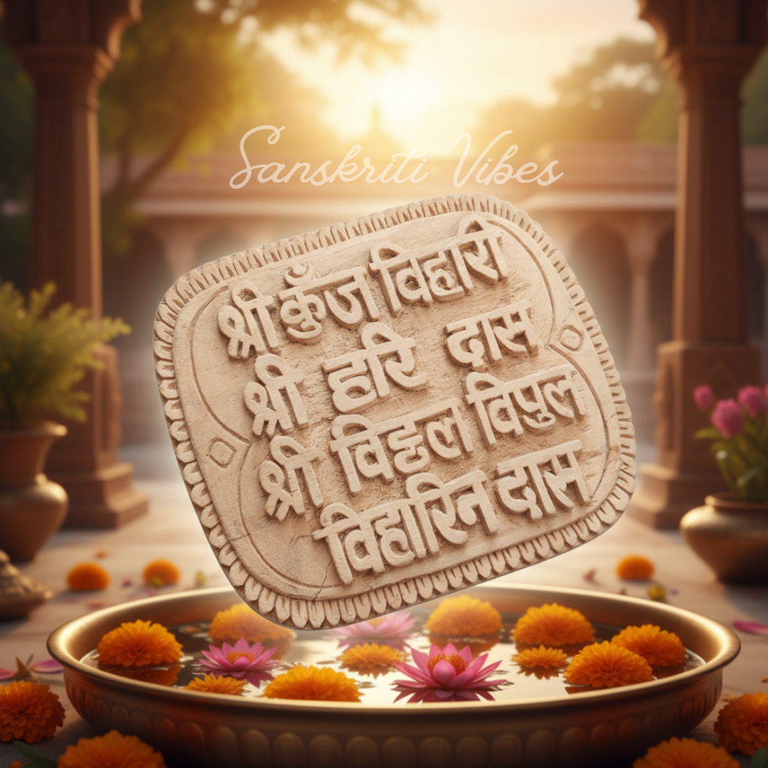 Shri Kunj Bihari Shri Haridas Naam Sewa Tamal Wood Idol – Handcrafted Rama Tulsi Statue for Home Temple