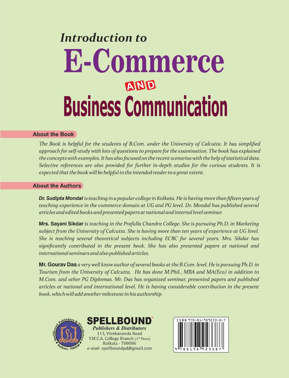 Introduction to E-Commerce and Business Communication (English Version) - Retail Maharaj