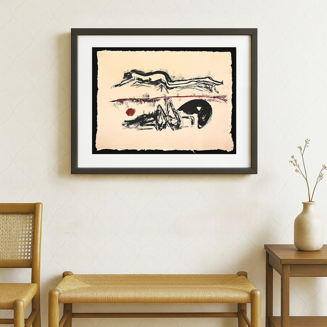 “THE CLONE WITHIN” by Debajyoti Roy – Original Mixed Media Artwork (Acrylic, Ink & Charcoal on Handmade Paper) - Retail Maharaj