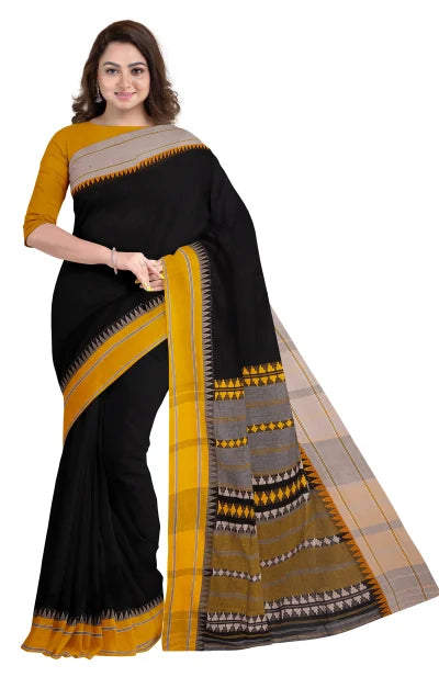 Begumpuri Cotton Saree – Black - Retail Maharaj