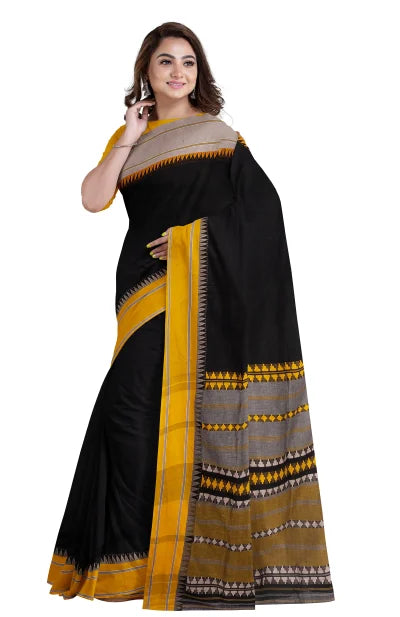 Begumpuri Cotton Saree – Black - Retail Maharaj