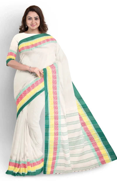 Santipuri Cotton Saree – Multi Colour - Retail Maharaj