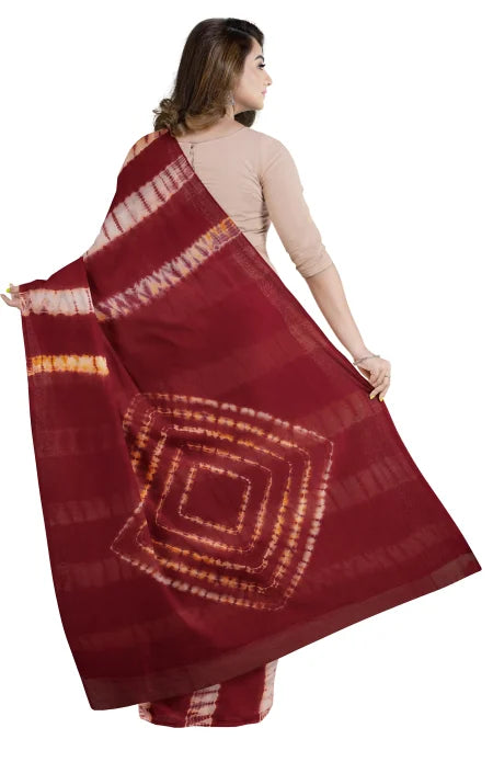 Batik Cotton Saree – Multi Colour - Retail Maharaj