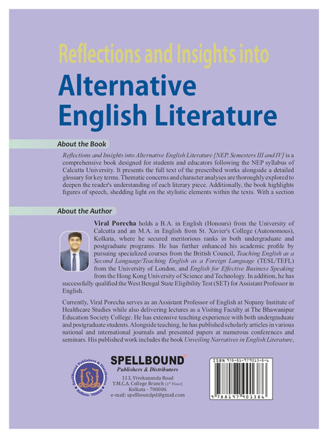 Reflections and Insights into Alternative English Literature (English Version) - Retail Maharaj