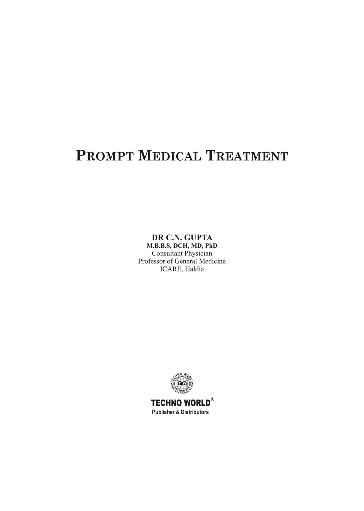 Prompt Treatment Medical 2nd Edition (English Version)