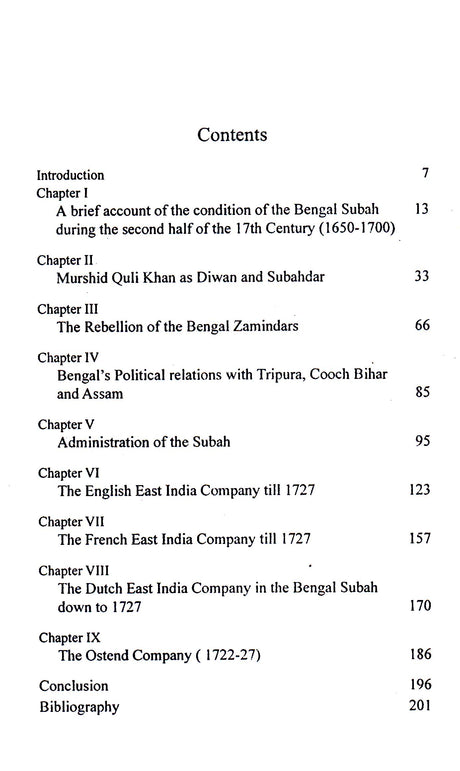 Bengal Under Murshid Quli Khan - Retail Maharaj