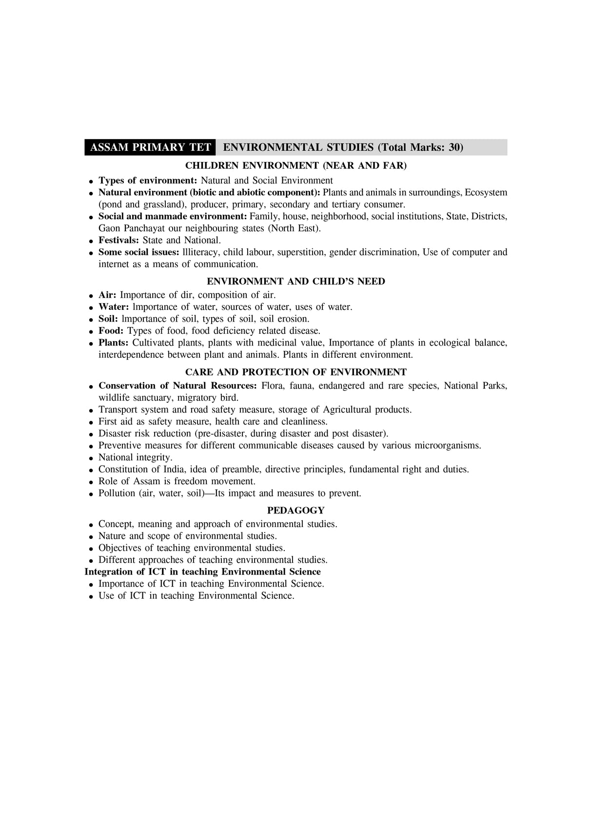 Tripura TET (I), CTET Paribesh Bidya (Elementary Level) - Retail Maharaj