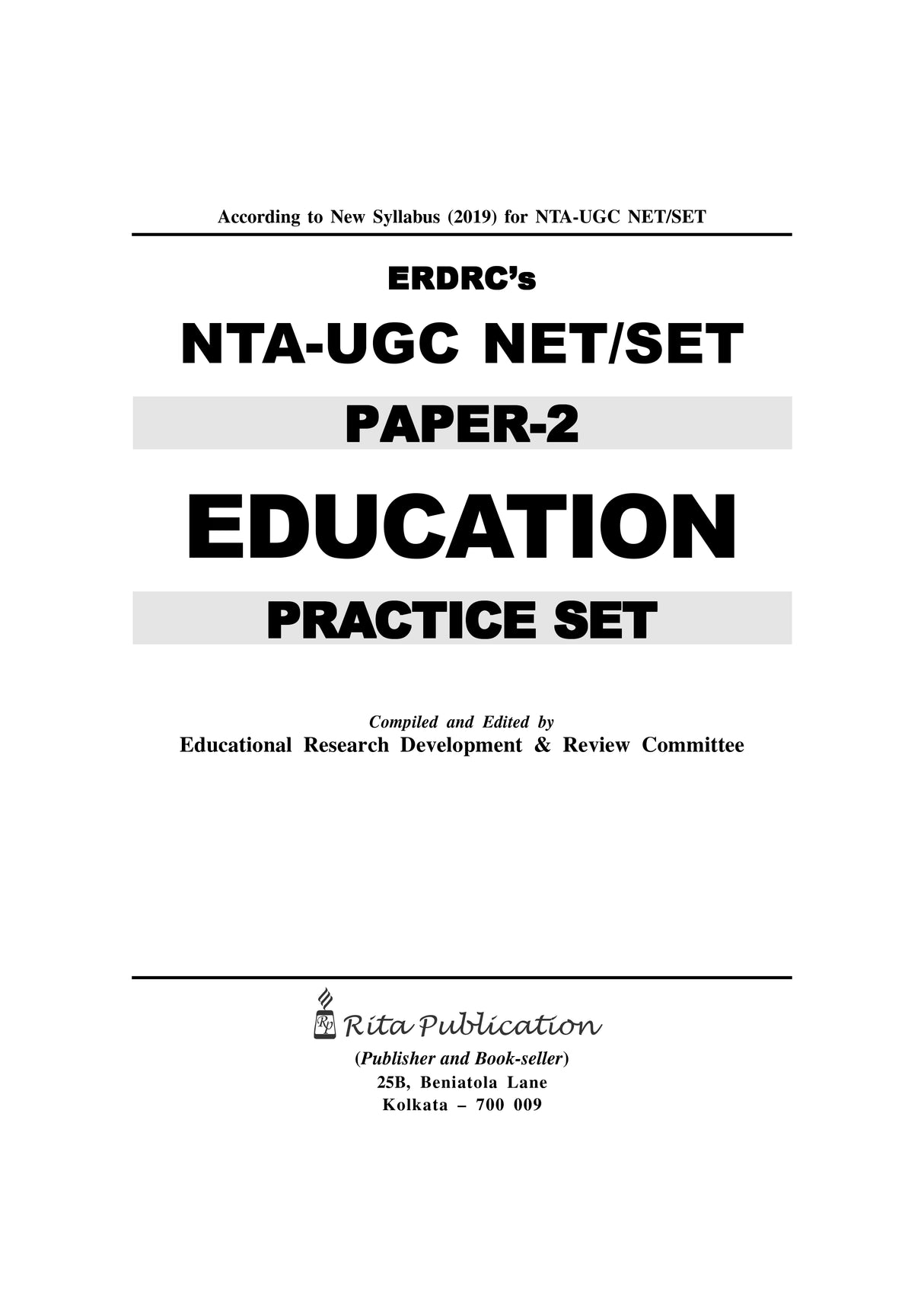 ERDRC’s NTA-UGC NET/SET Paper-2 Education Practice Set - Retail Maharaj