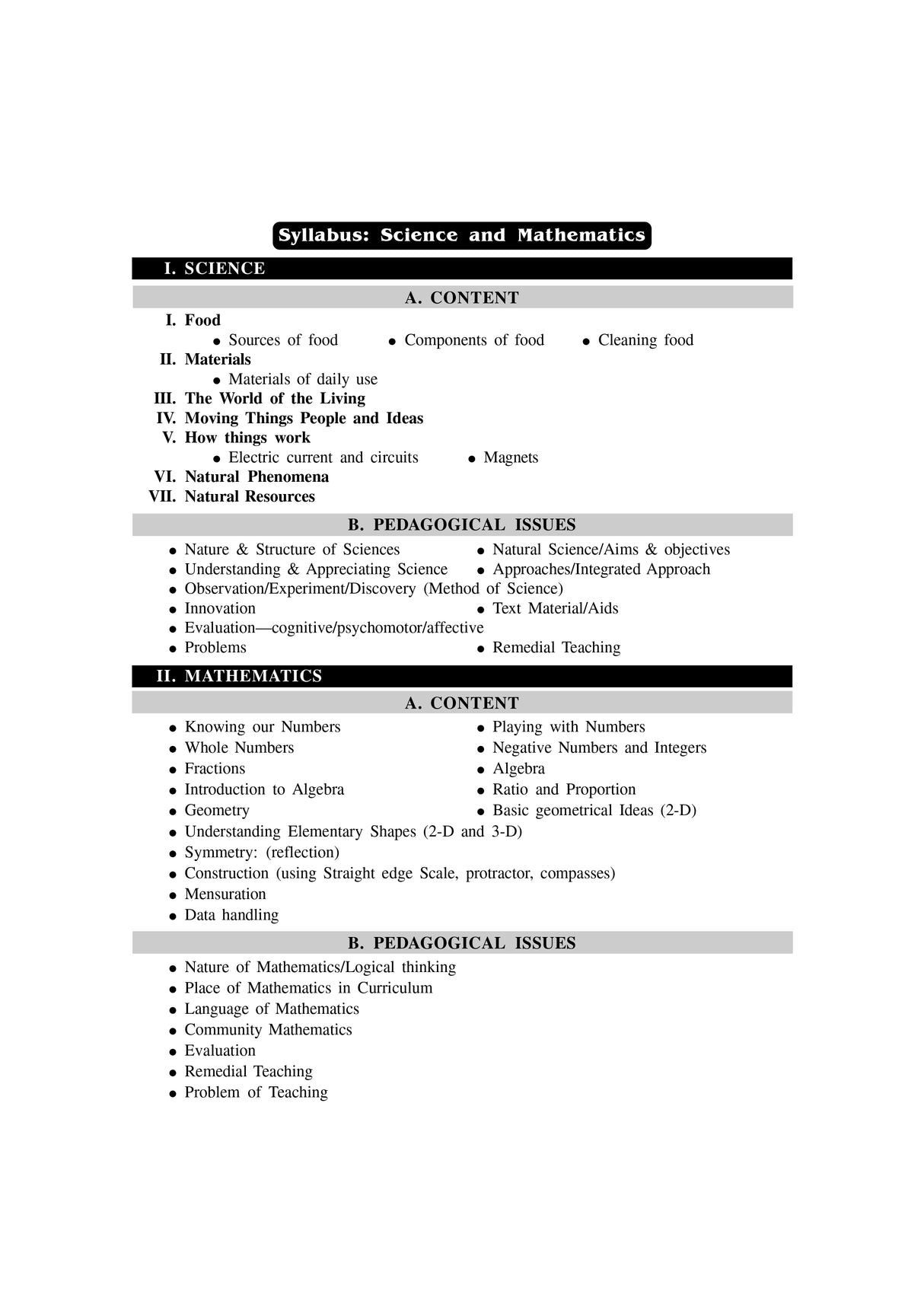 Science and Mathematics: Upper Primary TET - Retail Maharaj
