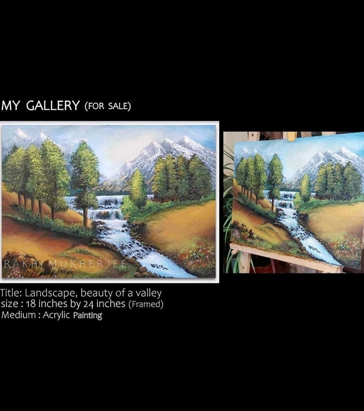 Landscape: Beauty of a Valley by Rakhi Mukherjee - Retail Maharaj