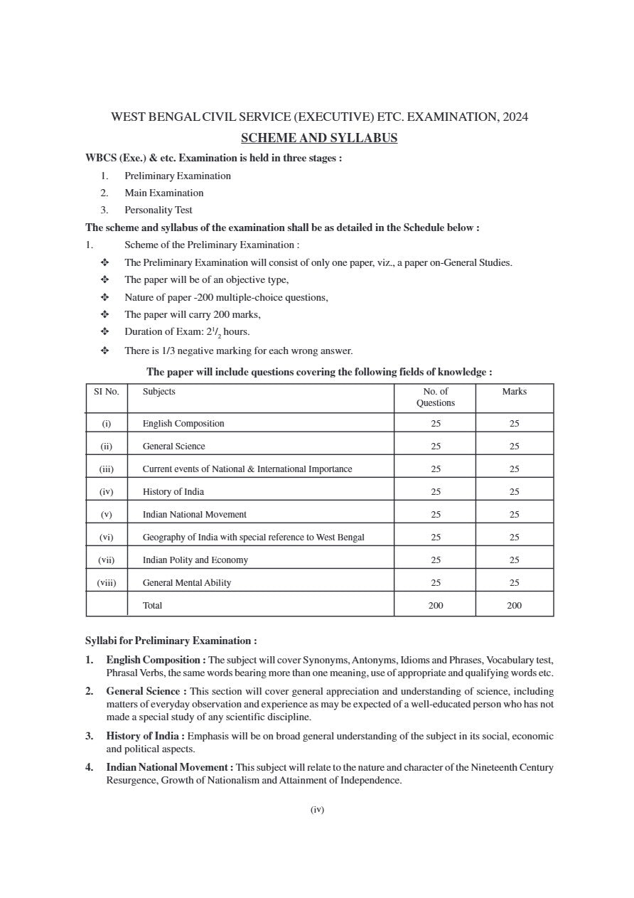 WBCS Prelims Practice Book 2025-26 (English Version)