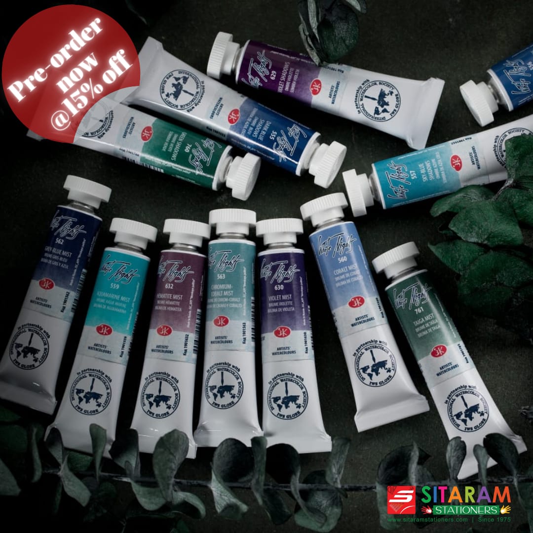 White Nights Granulating Watercolour Tubes 10ml – 33 Individual Shades