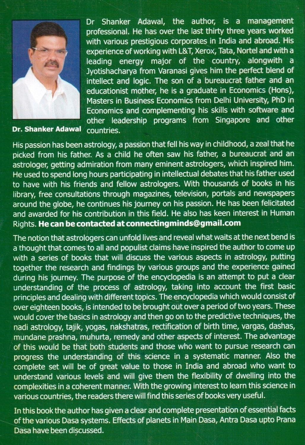 Encyclopedia of Vedic Astrology: Dasa Systems The Original Book By Dr. Shanker Adawal - (English Version) - Retail Maharaj