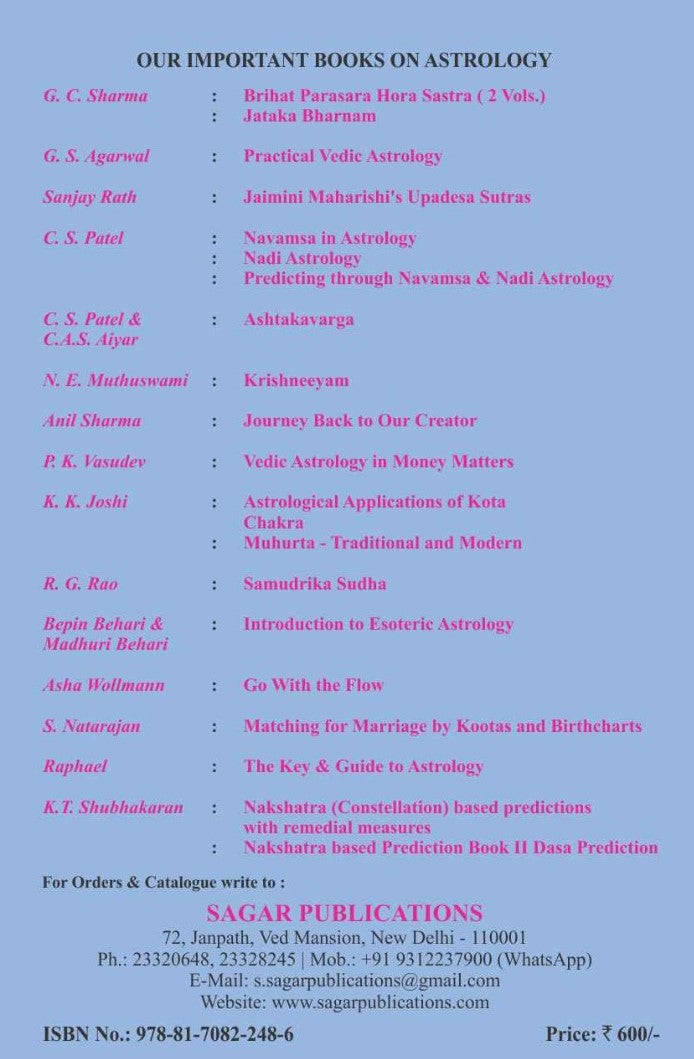 Crux of Vedic Astrology Timing of Events The Original Book by Sanjay Rath - (English Version) - Retail Maharaj