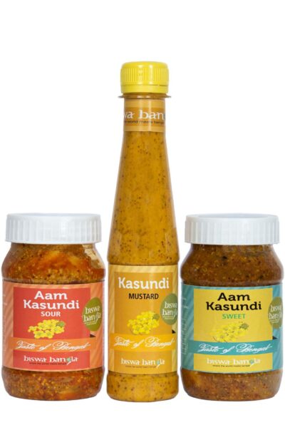 Aam Kasundi (Mango-Mustard Sauce / Pickle: Sweet – 200g & Sour – 200g) and Kasundi (Mustard Sauce – 200g) – Mixed Pack of 3 - Retail Maharaj