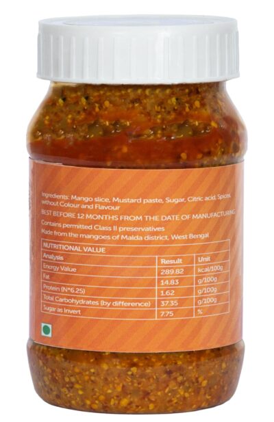 400g Aam Kasundi (Mango-Mustard Sauce / Pickle) – Sour – set of two packs - Retail Maharaj