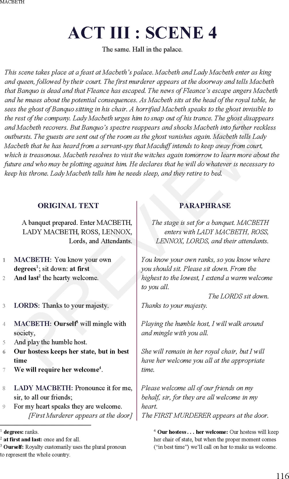 Almond Books ISC 11 & 12 MACBETH (Text With Paraphrase) English Literature | Textbook, Paraphrase, MCQs (2025 Board Exam Batch) - Retail Maharaj