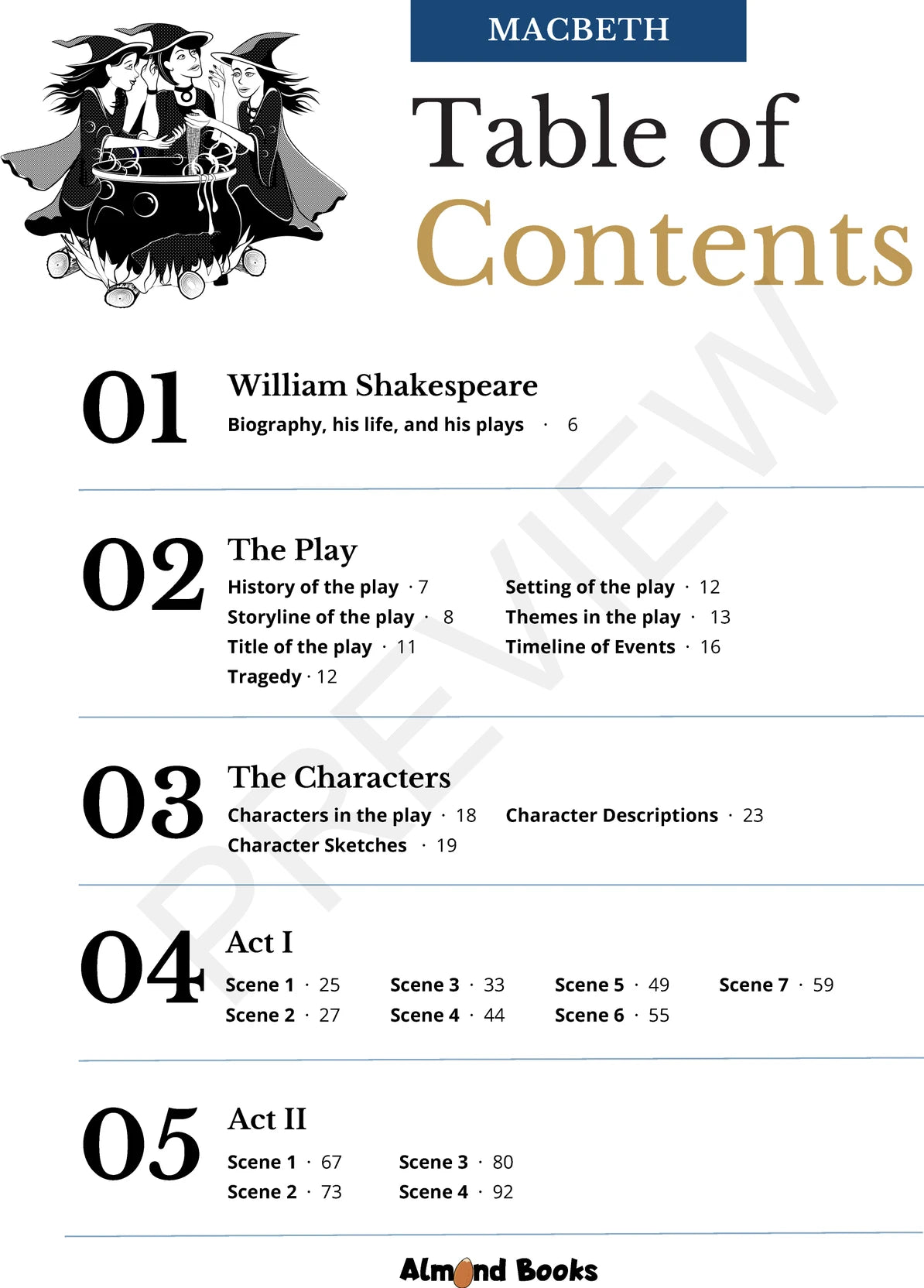 Almond Books ISC 11 & 12 MACBETH (Text With Paraphrase) English Literature | Textbook, Paraphrase, MCQs (2025 Board Exam Batch) - Retail Maharaj