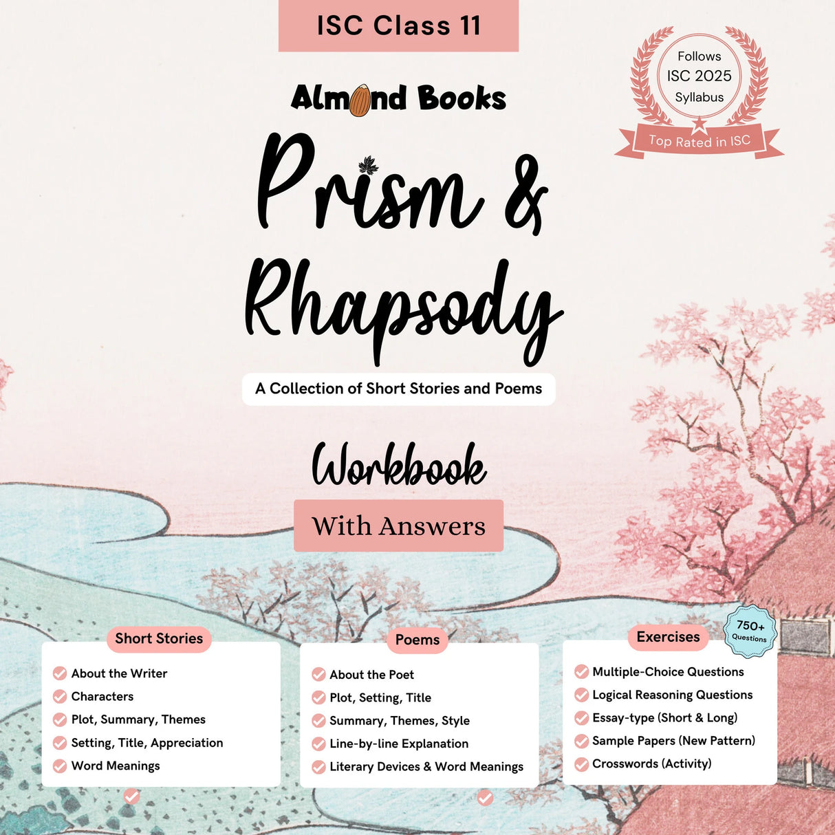 Almond Books ISC Class 11 Prism & Rhapsody: A Workbook for Poems & Short Stories with Answers - Retail Maharaj