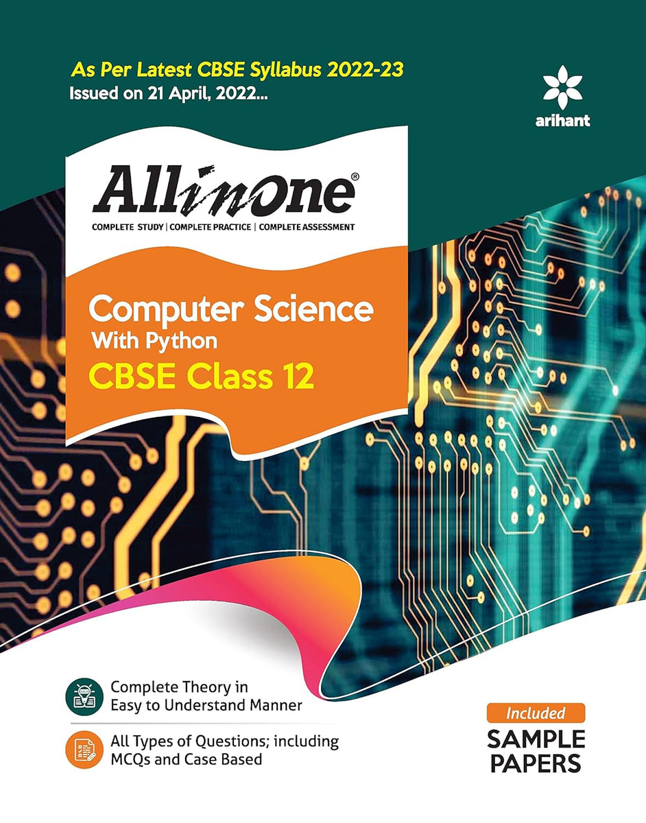 All In One Computer Science with Python CBSE Class 12 Included Sample
