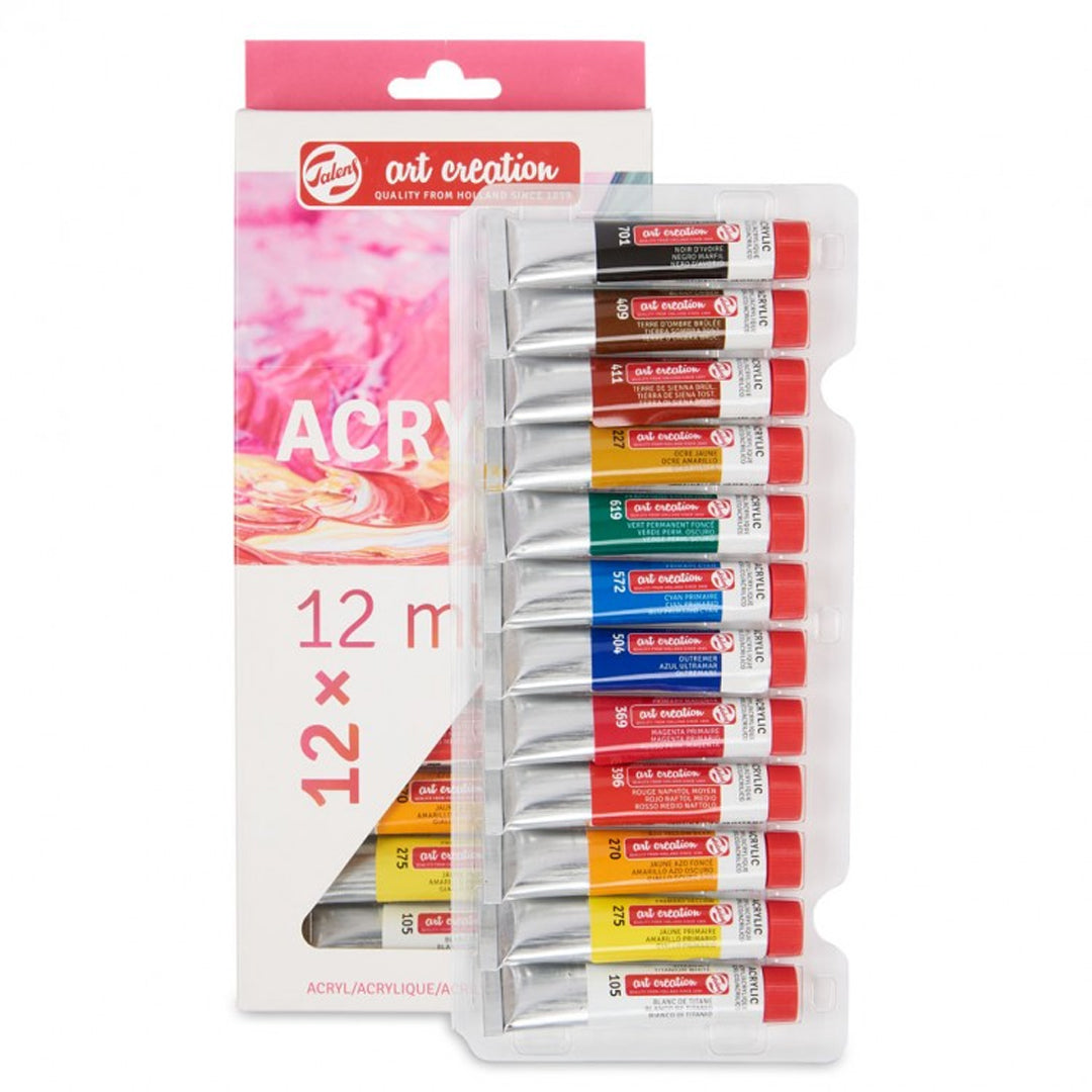 Royal Talens Art Creation Acrylic Colour Set of 12 and 24 for Artists and Hobby Painters