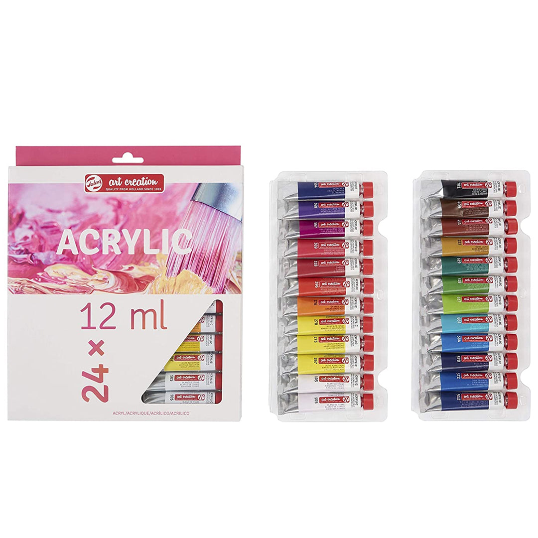 Royal Talens Art Creation Acrylic Colour Set of 12 and 24 for Artists and Hobby Painters