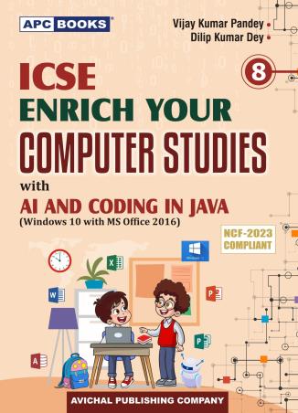 APC ICSE Enrich Your Computer Studies Class 8 With AI And Coding In JA