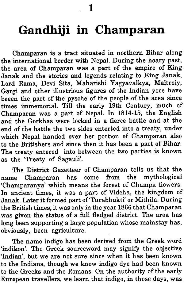 Gandhi's First Step- Champaran Movement - Retail Maharaj