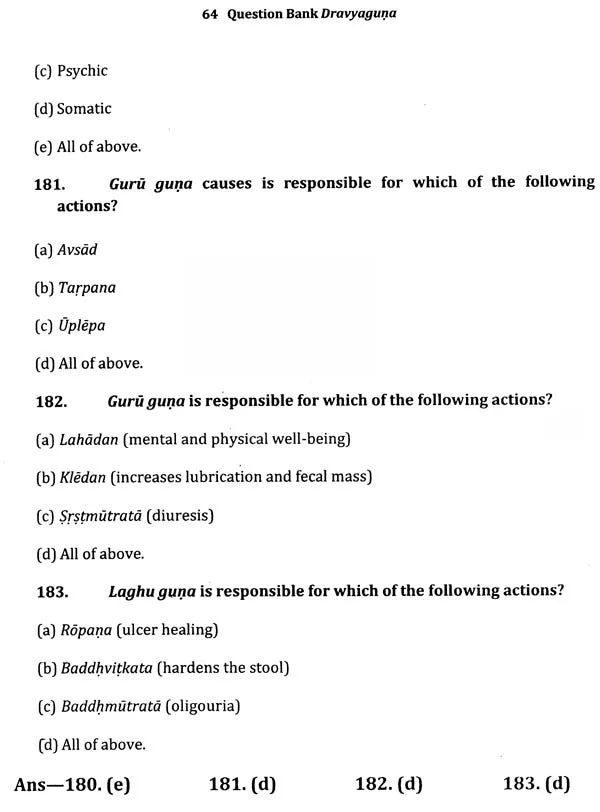 Question Bank Dravyaguna- All India Post Graduate Entrance Test (AIPGET) - Retail Maharaj