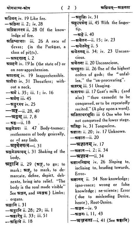 योग-सूत्र-भाष्य कोषः A Concordance Dictionary to the Yoga Sutras of Patanjali and the Bhashya of Vyasa - Retail Maharaj