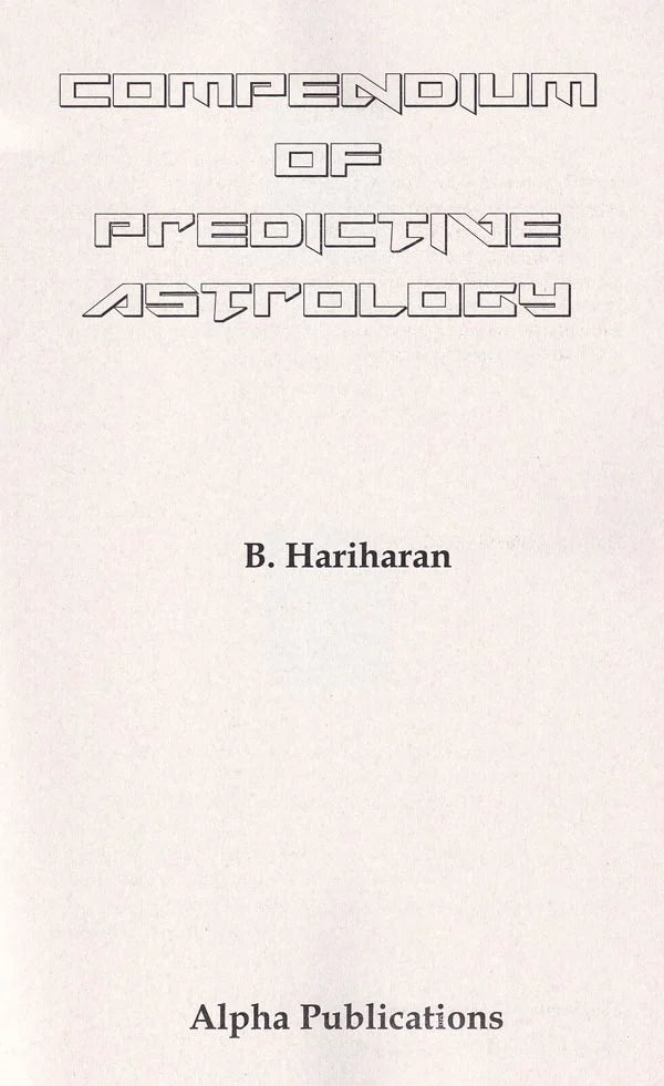 Compendium of Predictive Astrology - Retail Maharaj