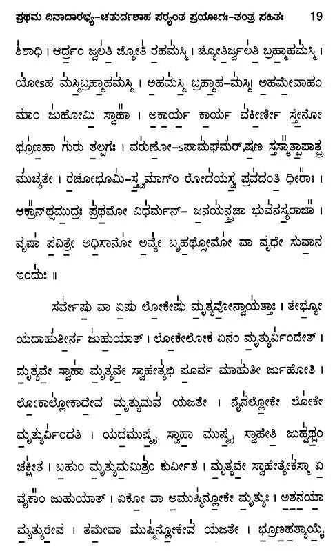 Yajurvedic Pitrimedhika Experiment (with First Dinadar-Chaturdah Stage Experiment-Tantra)- Kannada - Retail Maharaj