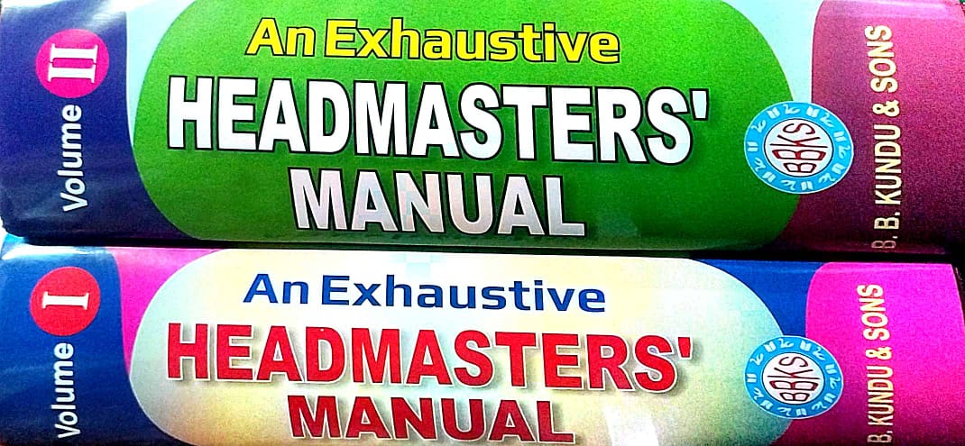 An Exhaustive HEADMASTERS' MANUAL Volume I & Volume II (English Version) - Retail Maharaj